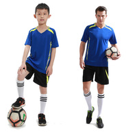 2019儿童足球服套装男夏新款学生青少年足球衣短袖光板速干训练