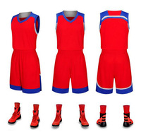 18爆款篮球服套装男定做批发 新款品牌运动服男球衣团购